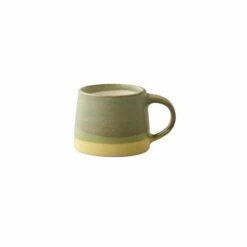 Kinto Handcrafted Porcelain Mug 110ml -Deals Barista Warehouse Store Kinto Handcrafted Porcelin Mug 110ml Yellow Green