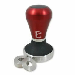 Pullman Coffee Tamper, Barista - Burgundy Red Flat 58mm