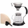 Hario V60 Pour Over Set - Metal -Deals Barista Warehouse Store hario set v60 dripper stand server scoop filter papers vas 8006 hsv 2